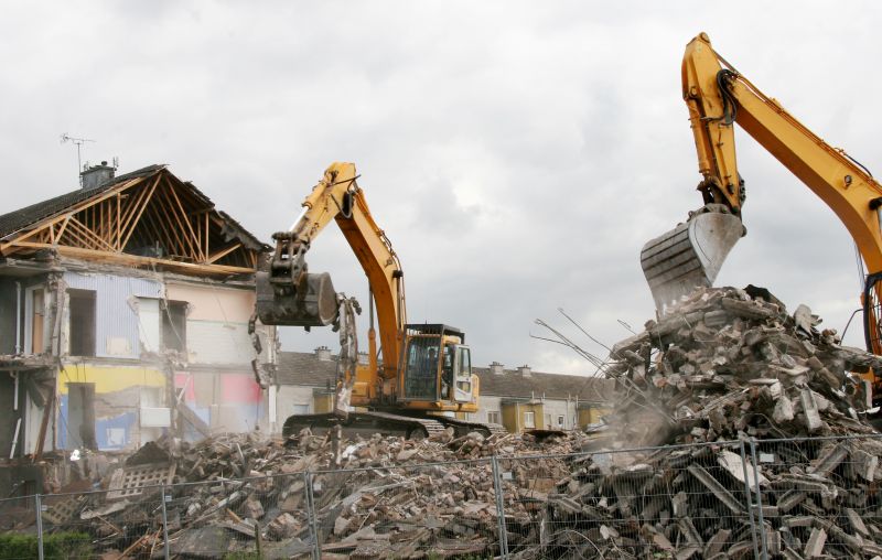 Demolition Equipment at Work