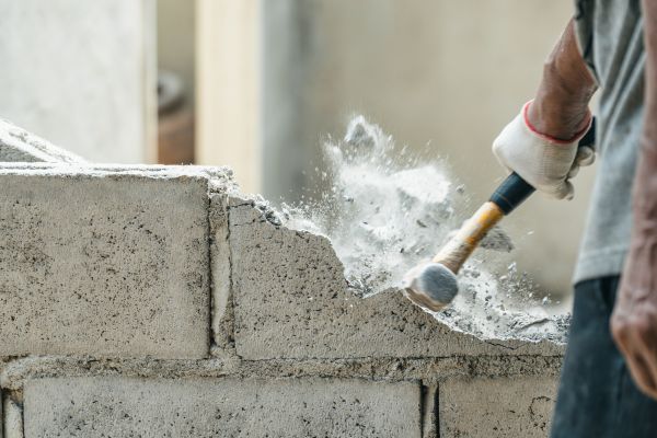 Block Wall Demolition in Arlington Heights